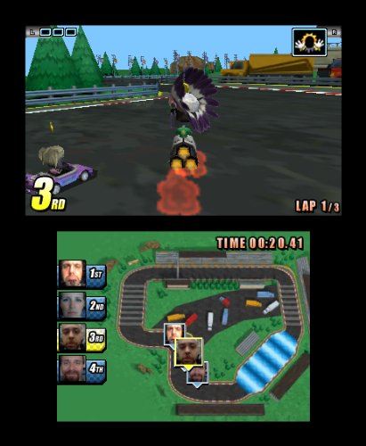 Face Racers: Photo Finish - Гонки для Nintendo 3DS