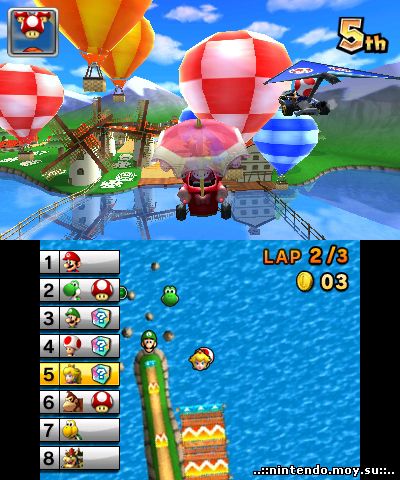 Mario Kart 7 на Nintendo 3DS: Гоняй по воздуху и под водой!
