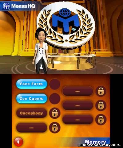 Mensa Academy 3DS: Проверьте Свой Интеллект