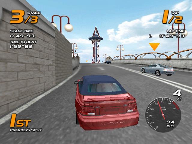 2 in 1: Легендарный гоночный сборник Daytona USA & Vanishing Point на Dreamcast