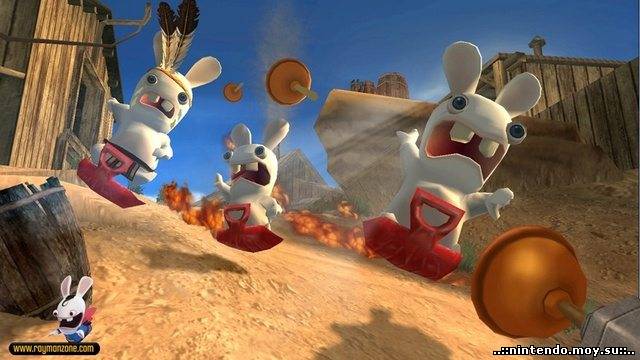 Rayman Raving Rabbids - Безумные кролики и Райман на русском